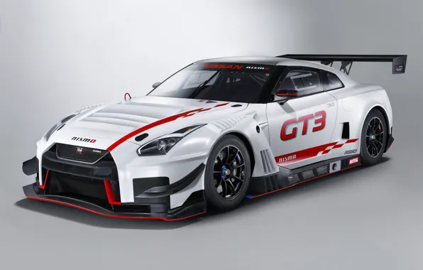 Картинка GTR, Nissan, GT-R, гоночное авто, GT3, 2018, Nismo