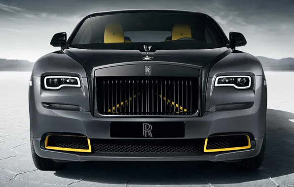 Картинка Rolls-Royce, вид спереди, Wraith, Black Badge, 2023, Black Arrow, Wraith Black Arrow, 2023 Rolls-Royce Black …