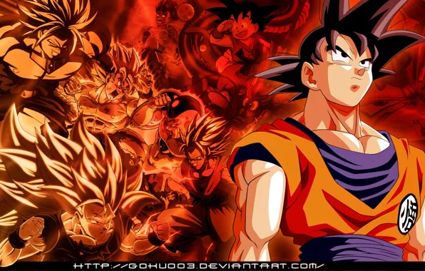 Картинка Son Goku, Dragon Ball, Super Saiyajin