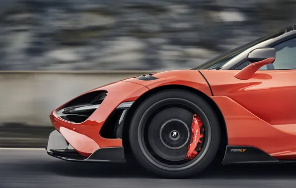 Картинка McLaren, скорость, передняя часть, 2020, 765LT