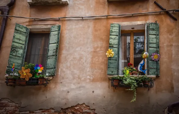 Картинка дом, окна, Venecia