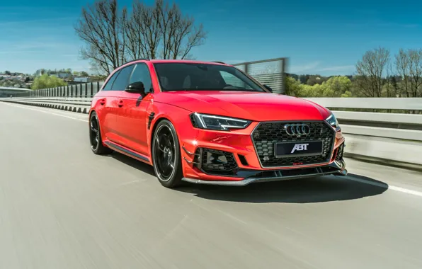 Картинка Audi, скорость, 2018, ABT, RS4, RS4-R