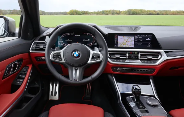 Картинка BMW, салон, 3-series, универсал, 3er, 2020, 2019, G21, M340i xDrive Touring