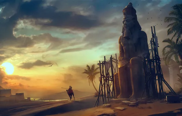 Картинка Assassin's Creed Origins, Vladimir Manyukhin, The light of the God RA, Свет Бога РА
