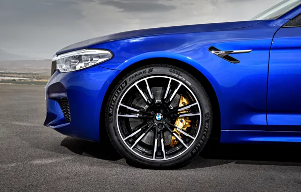 Картинка колесо, BMW, седан, передняя часть, BMW M5, 2017, M5, F90