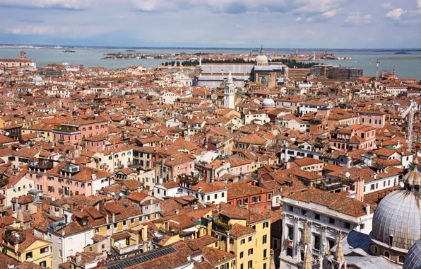 Картинка Италия, Венеция, вид сверху