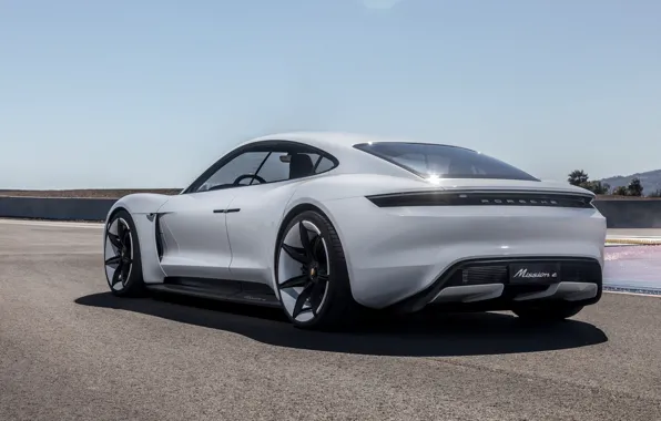 Картинка Concept, Porsche, вид сзади, Mission E