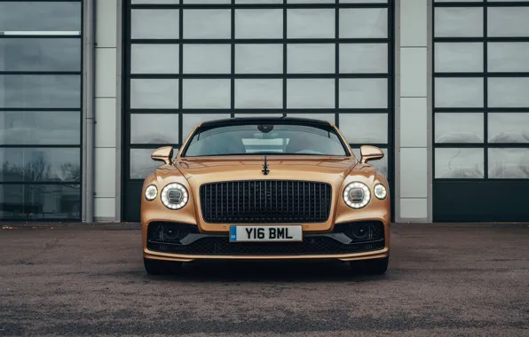 Картинка Bentley, вид спереди, Flying Spur, 2020, V8, 2021, Flying Spur V8