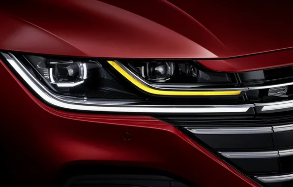 Картинка свет, красный, Volkswagen, R-Line, лифтбэк, 2020, Arteon