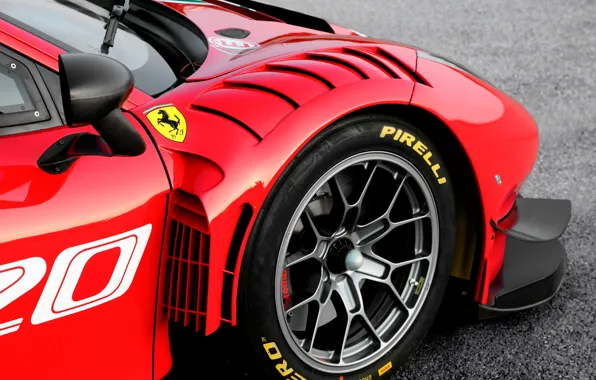 Картинка колесо, Ferrari, спорткар, Evo, GT3, 488, Ferrari 488
