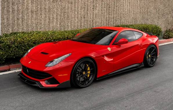 Картинка Ferrari, Red, Car, Auto, V12, Berlinetta, F12, carbon fiber