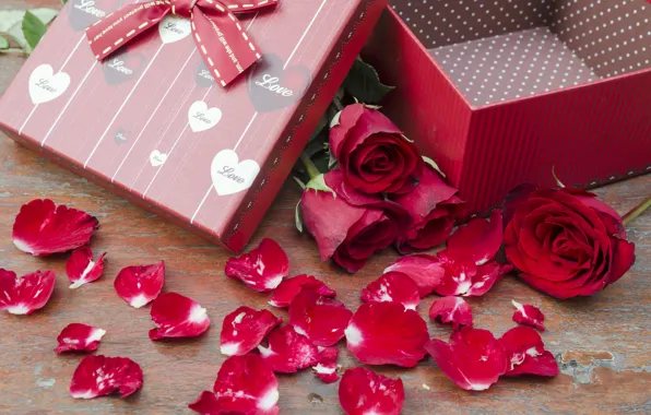 Картинка цветы, подарок, розы, pink, flowers, romantic, gift, roses, розовые розы, with love