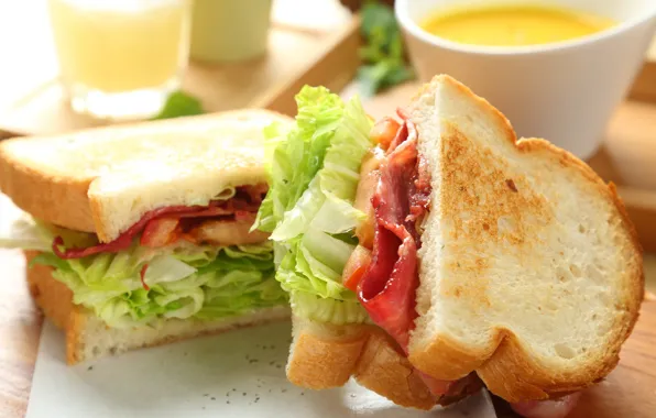 Картинка еда, хлеб, салат, бутерброды, сендвич