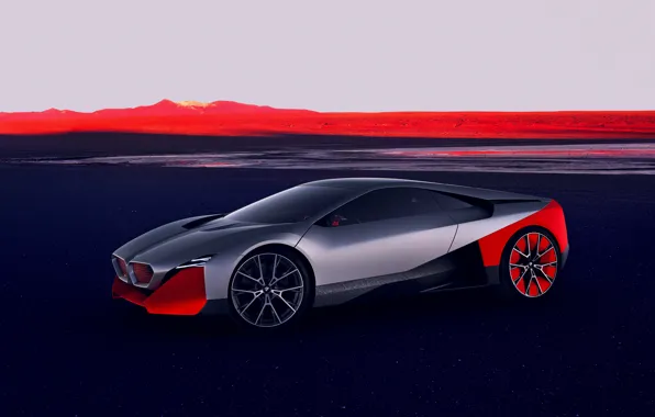 Картинка купе, BMW, пустошь, 2019, Vision M NEXT Concept