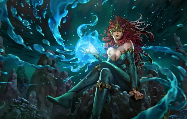 Картинка девушка, под водой, Legend of the Cryptids