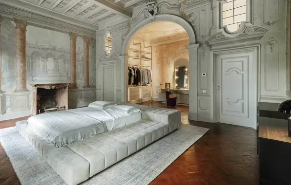 Картинка стиль, комната, интерьер, камин, спальня, by Sammarroo Architecture Studio, Villa Rinascimentale Sulle Colline di Firenze