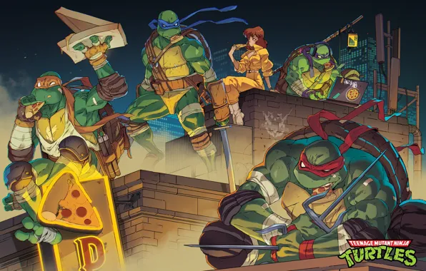 Картинка Черепашки-ниндзя, Art, TMNT, Teenage Mutant Ninja Turtles