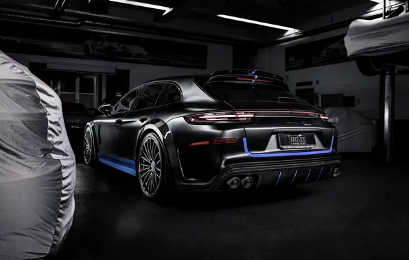 Картинка Porsche, Panamera, вид сзади, 2018, TechArt, Sport Turismo, Grand GT, Selective