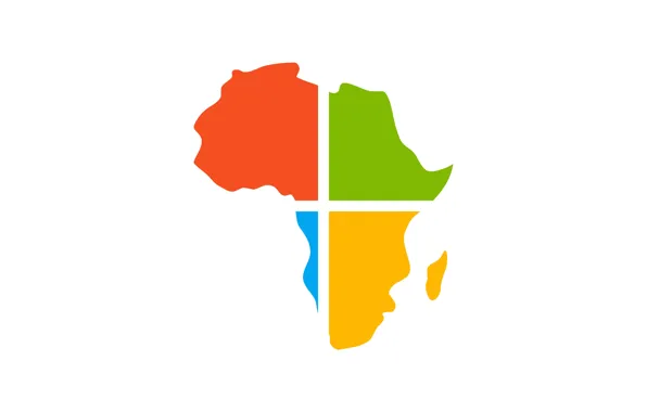 Картинка абстракция, Windows, Африка, континент