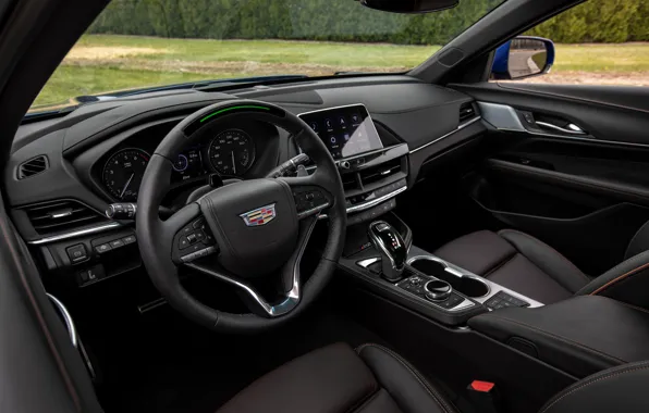 Картинка Cadillac, седан, четырёхдверный, в салоне, 2020, CT4-V