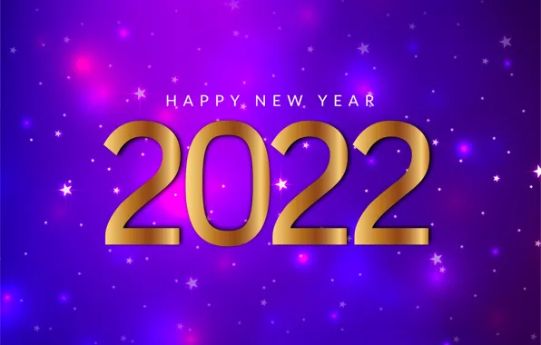 Картинка фон, золото, цифры, Новый год, golden, new year, happy, purple, decoration, sparkling, 2022