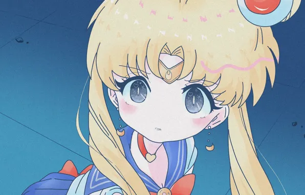 Картинка девушка, Sailor Moon, Usagi Tsukino, чибик