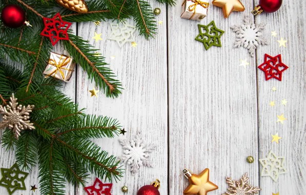 Картинка украшения, Новый Год, Рождество, christmas, wood, merry, decoration, fir tree, ветки ели