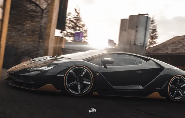 Картинка Lamborghini, Microsoft, Centenario, game art, Forza Horizon 4, by Wallpy