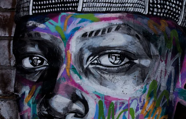 Картинка graffiti, eyes, art, painting, street art