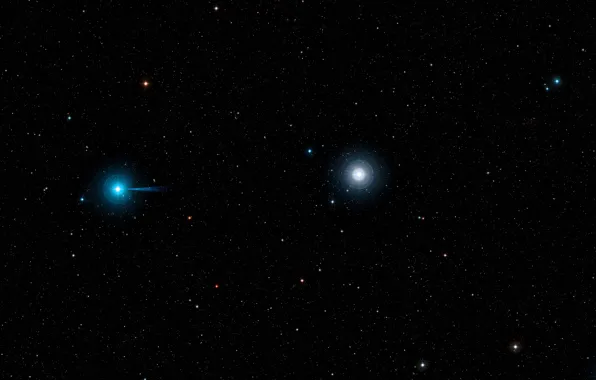 Картинка Stars, Galaxy, Mystery, Digitized Sky Survey 2, ESO, DSS 2, VLT, Wide-field view, Constellation of …