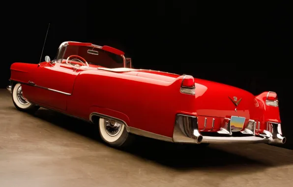 Картинка Cadillac, Red, Car, Old, Convertible