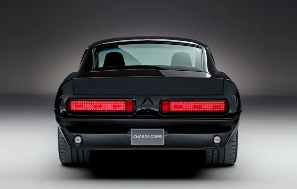 Картинка Mustang, Ford, вид сзади, 1967, электромобиль, 2019, Charge Cars