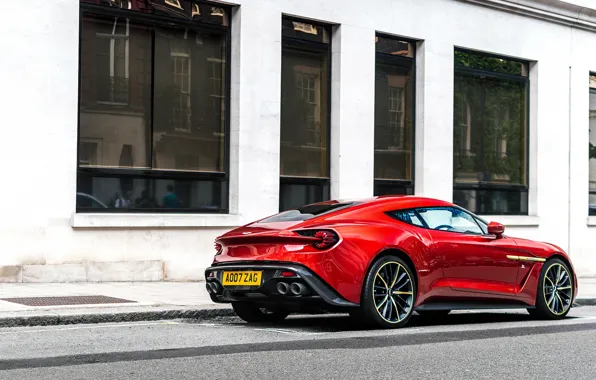Картинка красный, спорткар, Aston Martin Vanquish Zagato, Gran Turismо