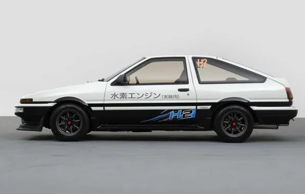 Картинка Toyota, вид сбоку, Тойота, шоу-кар, 2023, Toyota AE86 H2