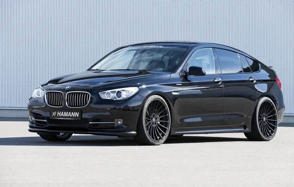 Картинка чёрный, BMW, Hamann, 2010, Gran Turismo, 550i, 5er, F07, 5-series, GT