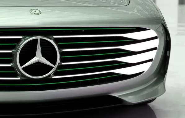 Картинка Mercedes-Benz, 2015, Intelligent Aerodynamic Automobile, Concept IAA, акулий нос