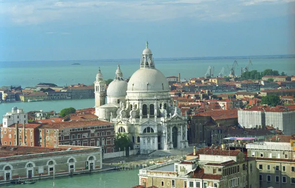 Картинка Италия, панорама, Венеция, собор, базилика, Санта-Мария-делла-Салюте
