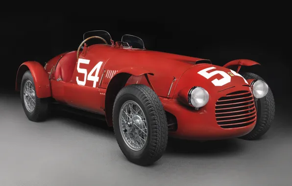 Картинка Спицы, Ferrari, Фары, Classic, 1947, Classic car, Sports car, Радиаторная Решетка, Ferrari 166 Spyder Corsa, …