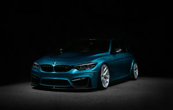 Картинка BMW, Blue, Night, F80