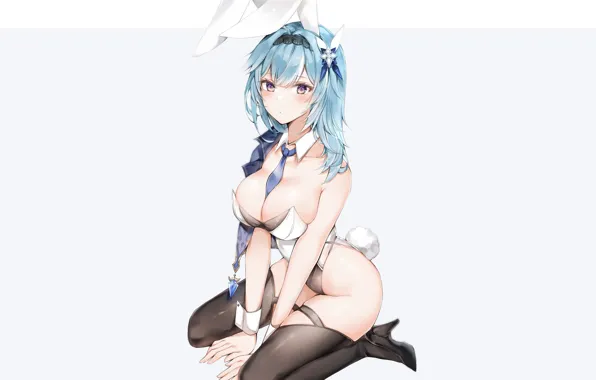 Картинка girl, sexy, Anime, boobs, bunny, cute, sitting, bunny girl, usagi