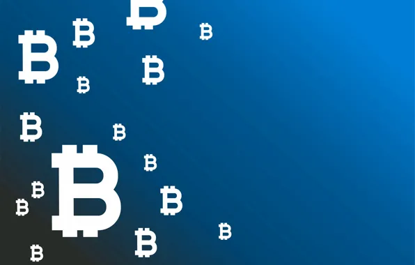 Картинка синий, фон, лого, logo, blue, fon, bitcoin, биткоин, btc