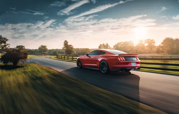 Картинка скорость, Mustang, Ford, 2018, Mustang GT, by Jimmy Zhang