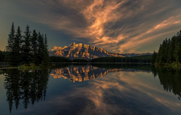 Картинка горы, озеро, Канада, Национальный парк Банф