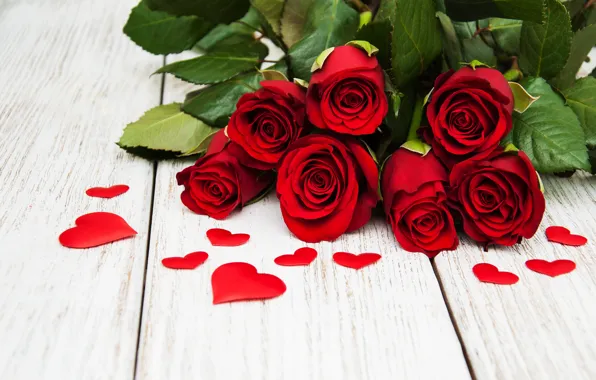 Картинка любовь, цветы, розы, сердечки, красные, red, love, wood, flowers, romantic, hearts, valentine's day, roses