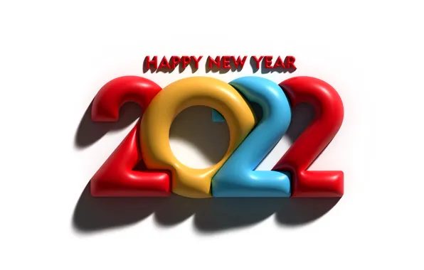 Картинка colorful, цифры, Новый год, new year, happy, figures, 2022