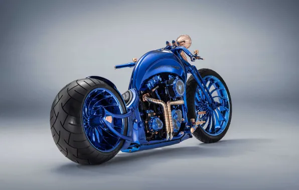 Картинка Davidson, Harley, Harley Davidson, Custom, Harley Davidson Blue Edition Custom, Blue Edition