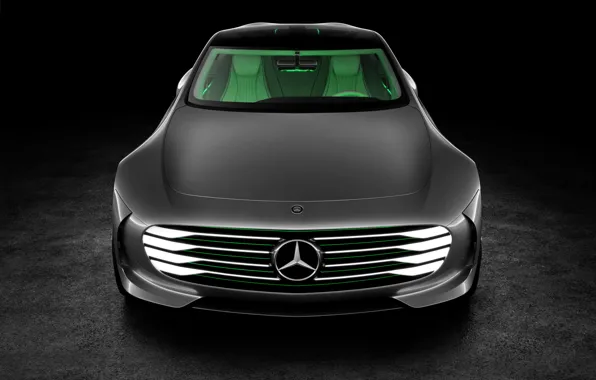 Картинка Mercedes-Benz, вид спереди, 2015, Intelligent Aerodynamic Automobile, Concept IAA