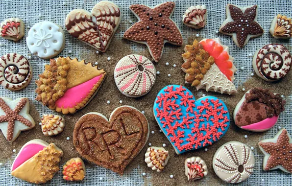 Картинка сладость, печенье, морское