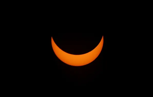 Картинка dark, sun, solar eclipse, partial solar eclipse