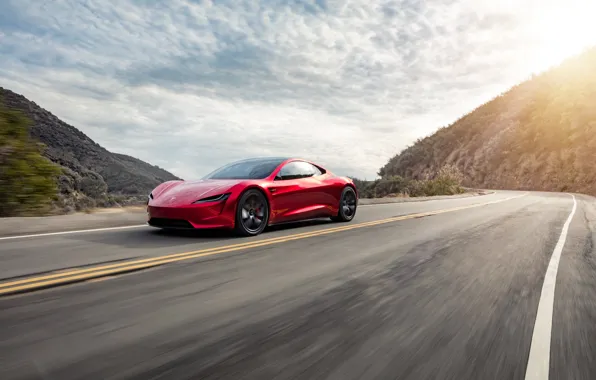 Картинка Roadster, скорость, Tesla, 2020